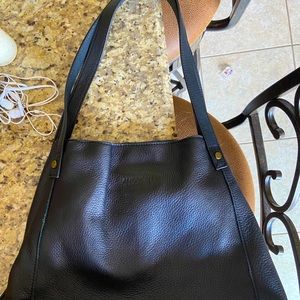 Black Leather Hobo Purse